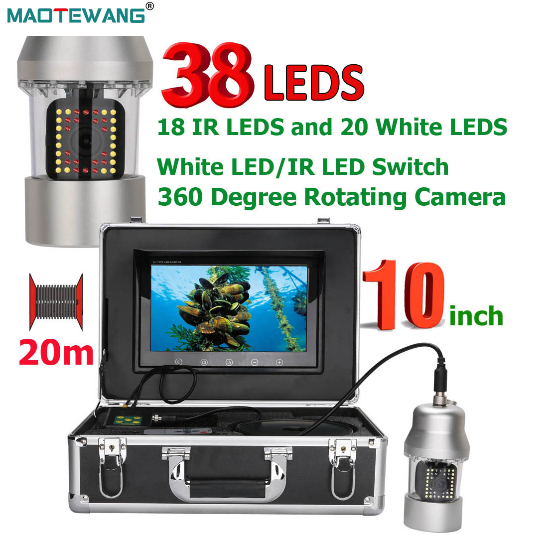 MAOTEWANG Underwater Fishing V - Fish Finder Cable ulasan dan harga