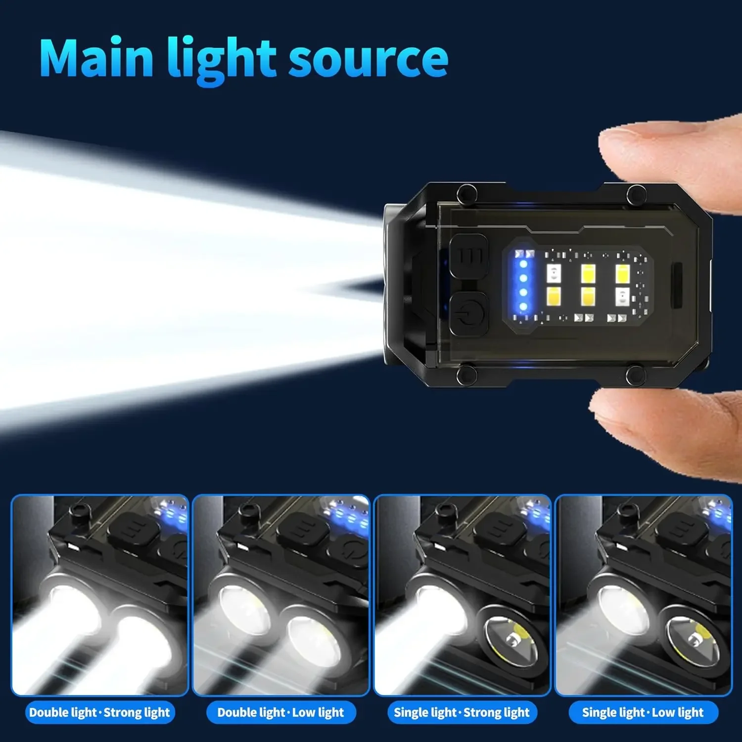 Clip-On Flashlight Rechargeabl - Fishing Light ulasan dan harga