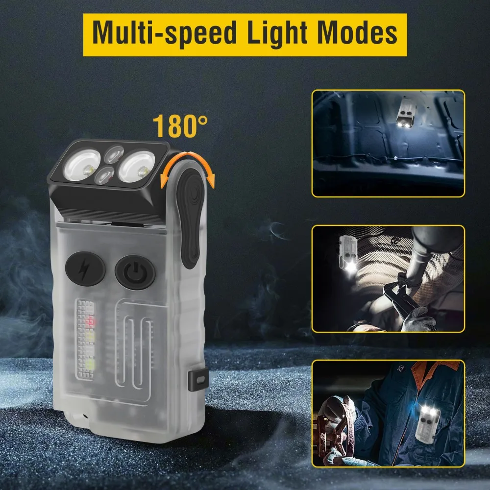 BORUiT V20 Buzzer EDC LED Keyc - Fishing Light ulasan dan harga