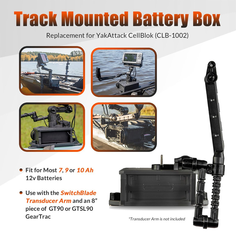 Track Mounted Battery Box for  - Fish Finder Battery ulasan dan harga