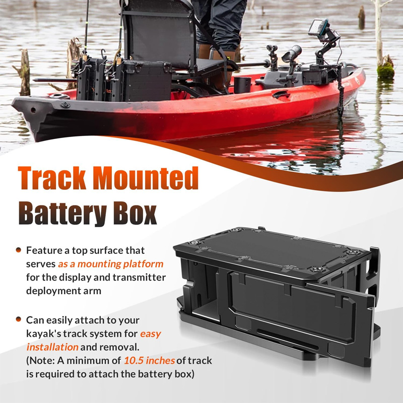 Track Mounted Battery Box for  - Fish Finder Battery ulasan dan harga