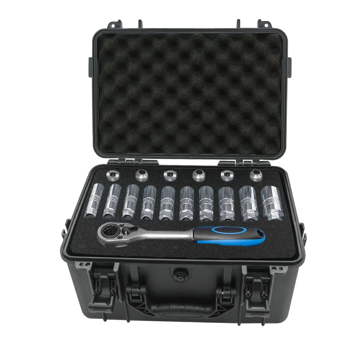 1 portable toolbox with pre cu - Fish Finder Case ulasan dan harga